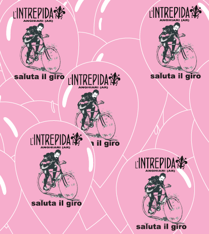 palloncini rosa per Giro d'Italia L'Intrepida Anghiari