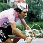 Giovanni Battaglin in maglia rosa al Giro d'Italia 1981